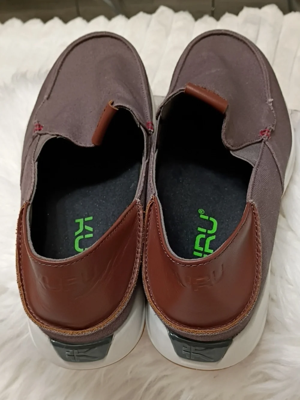 Kuru Pace Walnut Brown Orthopedic Arch Supportive Slip On Deck Shoes 9.5M